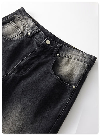 Men's Washed Monkey Gradient Ripped Jeans